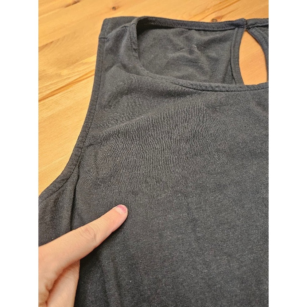Pact Jumpsuit Women Small Black Organic Cotton Wide Leg Sleeveless - Picture 10 of 13